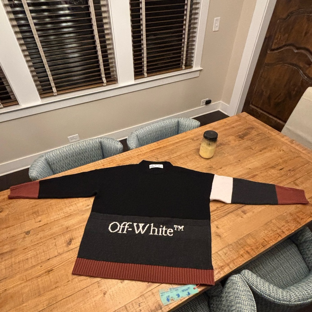 Off-White Color Block Logo Sweater